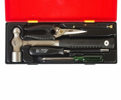 Набор инструментов 5 предметов слесарно-монтажный (молоток,ножницы,отвертка) в кейсе JTC 36893
