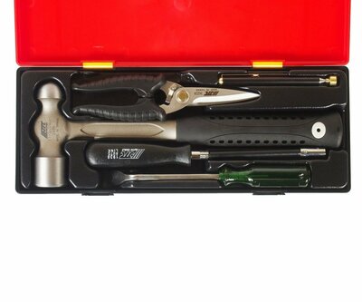 Набор инструментов 5 предметов слесарно-монтажный (молоток,ножницы,отвертка) в кейсе JTC 10778