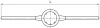 Вороток-держатель для плашек круглых ручных Ф25x9 мм 37827