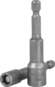 Бита 1/4", шестигранная 6 мм с магнитной рабочей поверхностью, 65 мм, S2 материал JONNESWAY