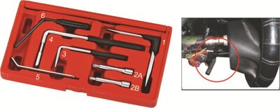 Набор инструментов для демонтажа подушки безопасности водителя 7 предметов (кейс) JTC 35308