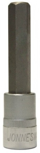 Торцевая головка 1/2"DR с шестигранной вставкой Hex 12 мм, L-100 мм JONNESWAY