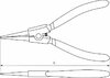 Щипцы для стопорных колец «прямой разжим» 180 мм Thorvik ERSP180 14093