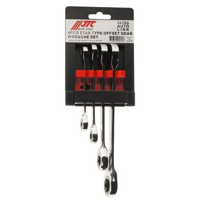 Набор ключей накидных трещоточных TORX 4 предмета JTC 32750
