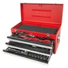 Набор инструментов 65 предметов слесарно-монтажный в переносном инструментальном ящике (3 лотка) JTC 35185