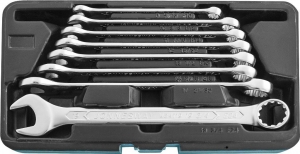 Набор ключей гаечных комбинированных с профилем SUPER TECH в кейсе, 8-19 мм, 8 предметов JONNESWAY