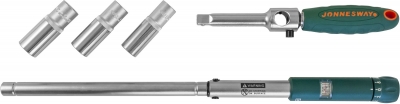 T02170 Ключ баллонный инерционный с динамометрической рукояткой, 70-170 Нм и головками торцевыми в наборе, 17, 19, 21 мм 40260