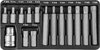 Набор вставок-бит 10 мм  TORX® (30 и 75 мм), Т20-Т55, 15 предметов JONNESWAY 1615