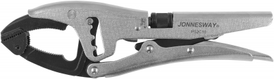 P52C10 Зажим ручной переставной с шарнирной губкой и трубным захватом, 250 мм, 0-80 мм 40241