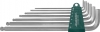 Комплект угловых шестигранников Extra Long с шаром 2,5-10 мм, S2 материал, 7 предметов JONNESWAY 487