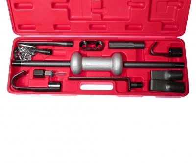 Набор инструментов для кузовных работ (молоток, крюки, цепь) в кейсе 9 предметов JTC 30804