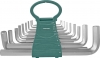 Набор ключей торцевых шестигранных удлиненных 1,5-19 мм. 18 предметов JONNESWAY 503