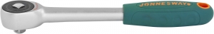 R6602 Рукоятка трещоточная ротационная со сквозным приводом 1/4"DR, 60 зубца, 180 мм