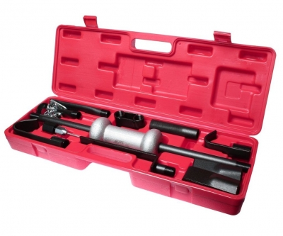 Набор инструментов для кузовных работ (молоток, крюки, цепь) в кейсе 9 предметов JTC 30803